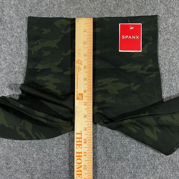 SPANX Look At Me Now Seamless High Rise Leggings Womens X-Small XS 0 Green Camo - Picture 13 of 16